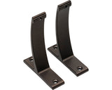 Set 2 Console Perete Simple 10 Cm, Negru