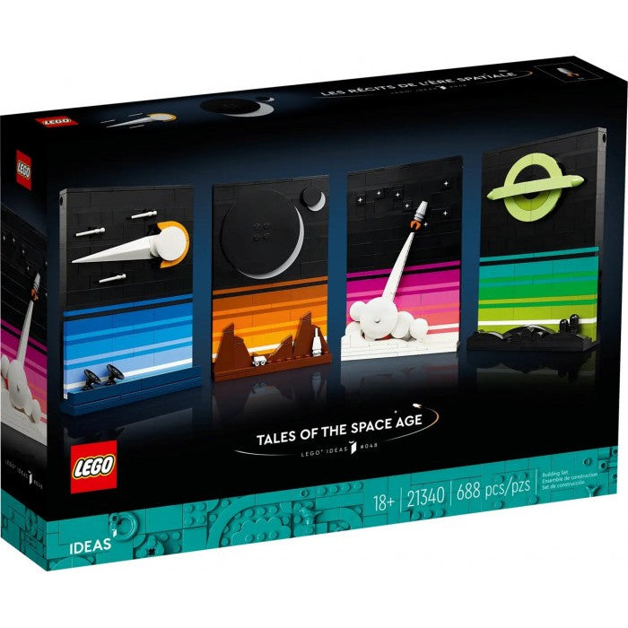 Set de constructie LEGO Ideas, Space Race Tale, 688 piese, 9x14x3cm, Multicolor