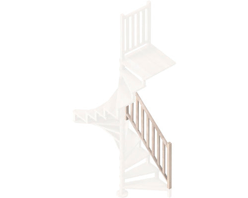 Balustrada Pentru Scara Square Luxe Ø 140 cm 92 cm Fag