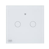 Intrerupator inteligent cu touch PNI SafeHome PT202L, Wi-Fi, 10A, App Tuya Smart, compatibil cu Alexa si Google Assistant - Live Wire, fara nul