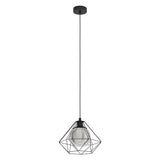 Pendul vintage EGLO VERNHAM 43482, E27 1X40W IP20, Negru