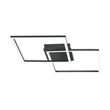 Plafoniera EGLO PALMAVES 1 75553, LED 28W 3900lm 3000-6500K, telecomanda Negru, Alb