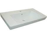 Lavoar Roca Caserta, 80 cm, Alb