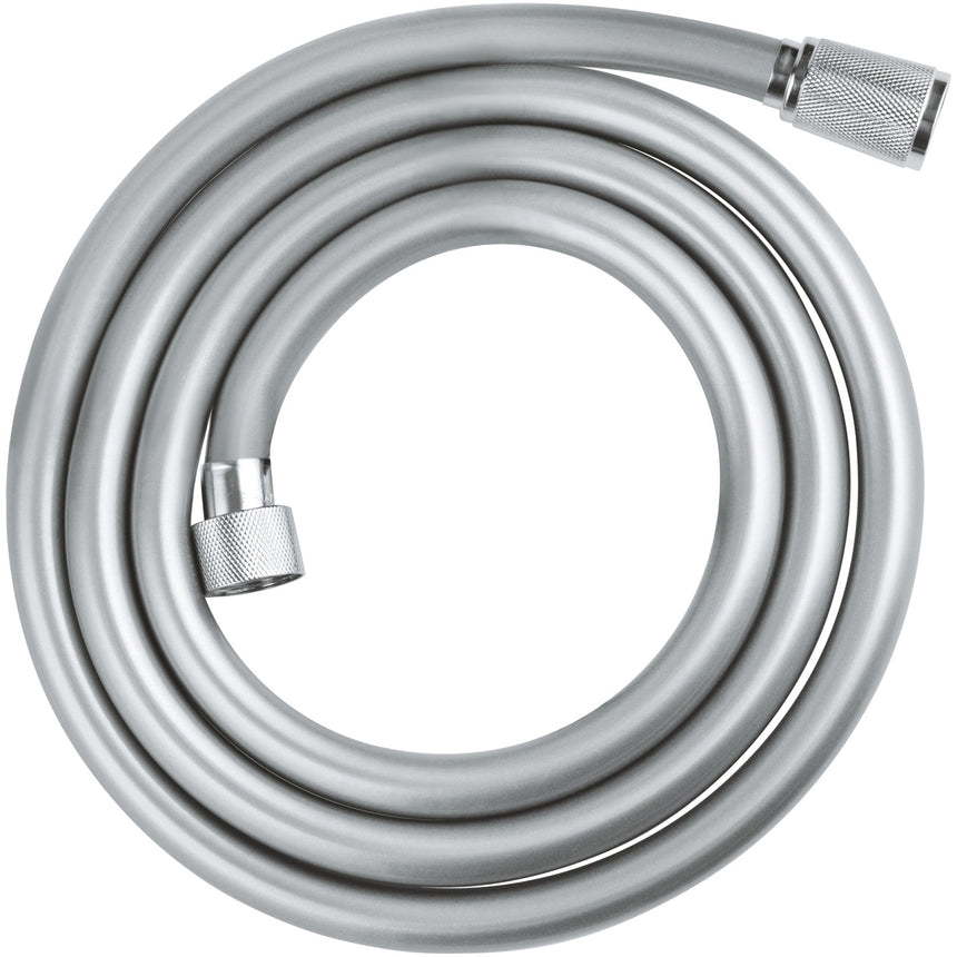 Furtun Grohe VitalioFlex Comfort 28745001 universal, 1.75 m, 5 bari, anti indoire, conexiuni cromate, Silver
