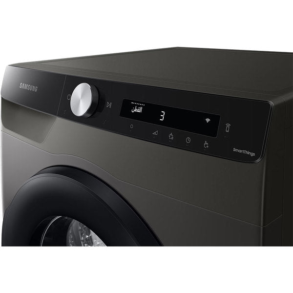 Uscator de Rufe SAMSUNG DV90T5240AX, AI Control, Pompa de Caldura, 9 kg, 14 Programe, Clasa A++, Inox