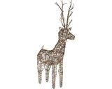 Figurina Cerb Lumineo 96 Led-uri H 135 Cm Alb Cald
