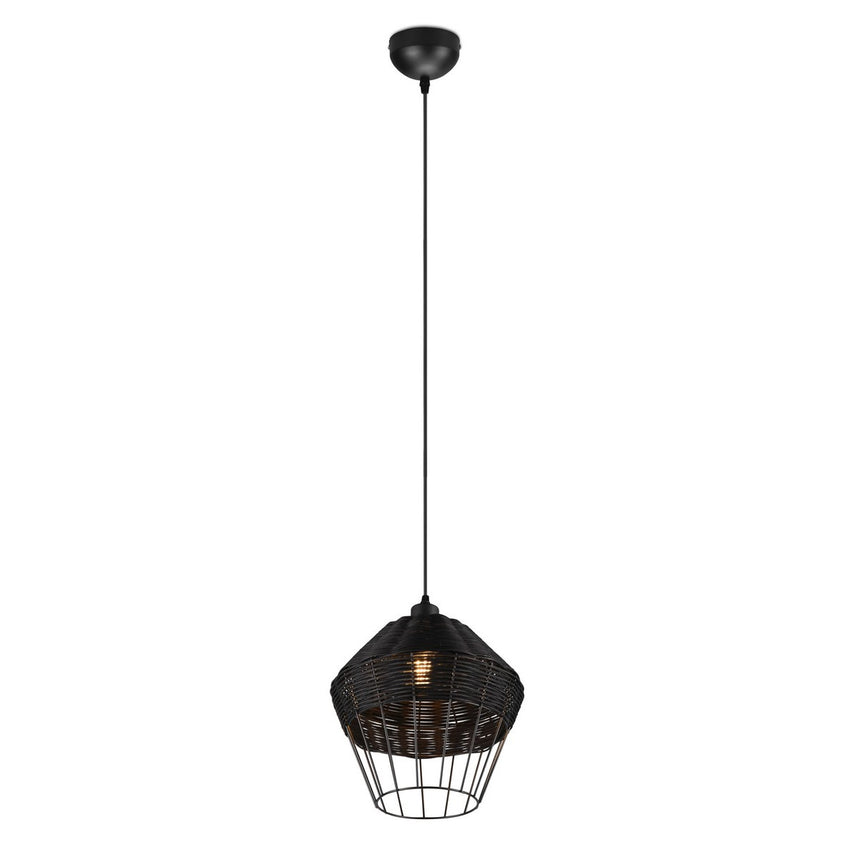 Pendul de iluminat, RL, Metal, Soclu E27, Negru