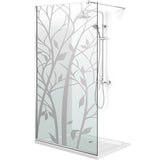 Perete dus tip walk-in Belform Nature 150x200 cm sticla transparenta design copac