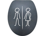 Capac WC FORM & STYLE Man & Woman mat, inchidere lenta, 46,2x36,5 cm