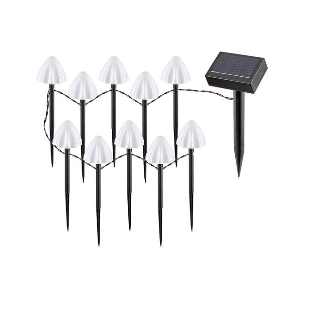 Lampa solara Sakadar 2W 77007, Rabalux, abajur alb in forma de ciuperca