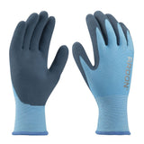 Manusi de protectie de iarna, spuma latex, Winfine, culoare albastru deschis, marimea 9