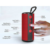 Boxa portabila PROMATE Pylon, Bluetooth, Rosu