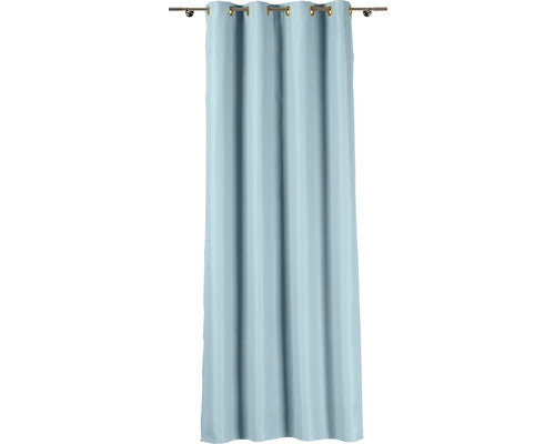 Draperie Cu Inele Blackout Uni Turcoaz 140x245 Cm
