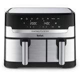 Friteuza, Tefal, Dual Easy Fry & Grill EY905D10, 8L, 2700W, 2 sertare, 8 programe automate