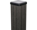 Stalp Groja Merano Wpc 7x7x240 Cm Antracit Incl. Capac Stalp