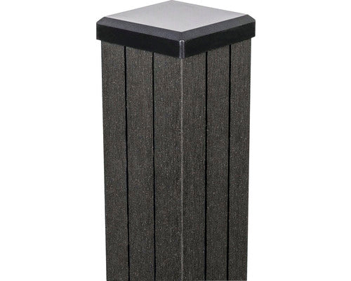 Stalp Groja Merano Wpc 7x7x240 Cm Antracit Incl. Capac Stalp