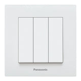 Intrerupator Panasonic Karre Plus, triplu, Alb