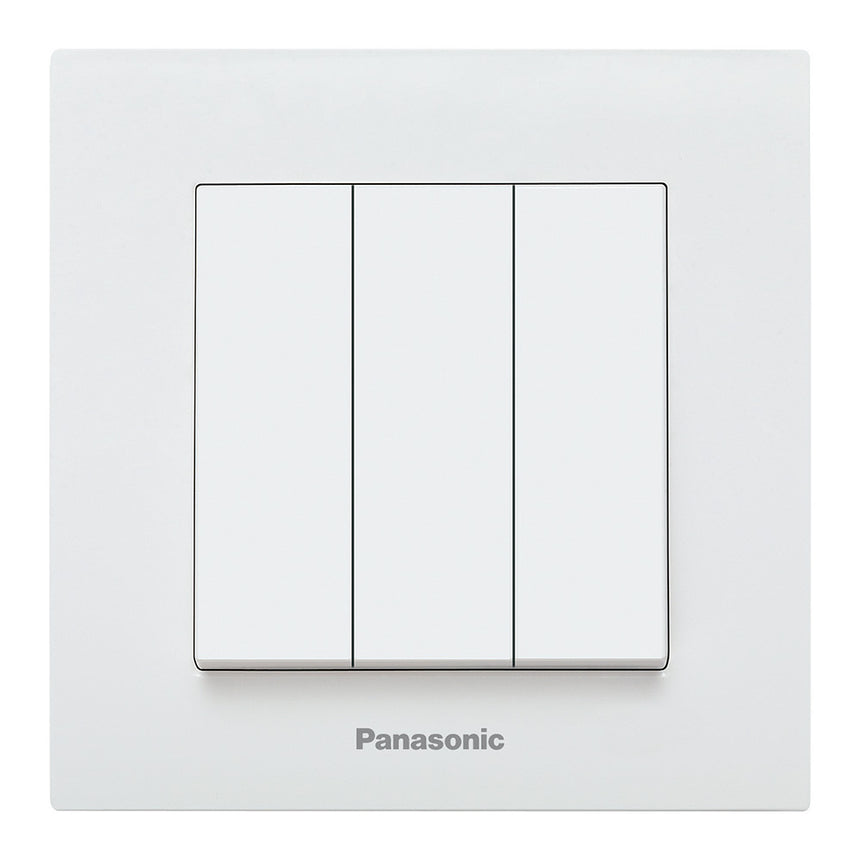 Intrerupator Panasonic Karre Plus, triplu, Alb