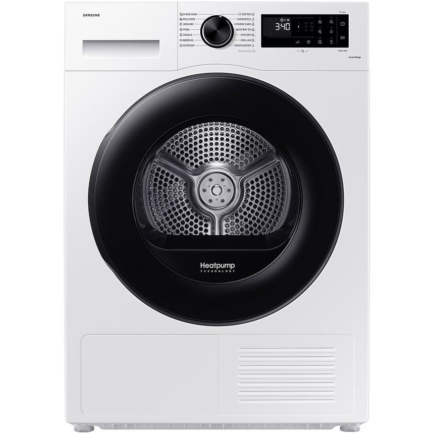 Uscator de rufe Samsung DV90CGC2A0AELE, Pompa de caldura, 9 kg, Clasa C, WiFi SmartThings, AI Energy, Alb