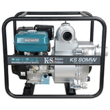 Motopompa pe benzina KÖNNER & SÖHNEN KS 80MW, putere 9 c.p, performanta maxima 1000 l/min, inaltime maxima de ridicare 20 m, adancime maxima de aspiratie 7 m