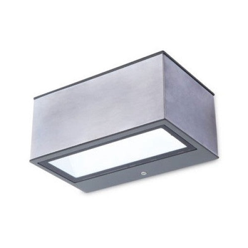 Aplica, Lutec, Otel inoxidabil, LED, Argintiu