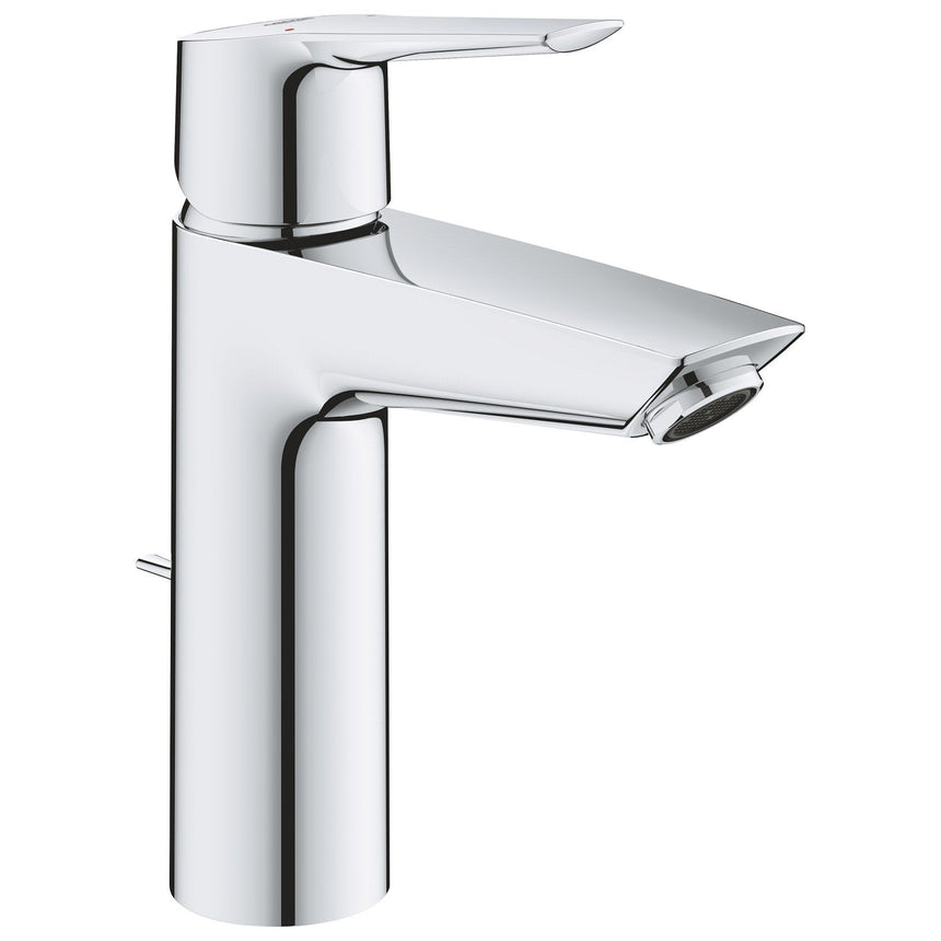 Baterie lavoar Grohe Start 23455002, 3/8'', marimea M, monocomanda, evacuare cu tija, crom