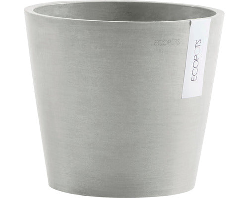 Ghiveci Ecopots Amsterdam Cu Sistem De Irigare Plastic Ø 20 Cm H 17, 5 Cm Gri
