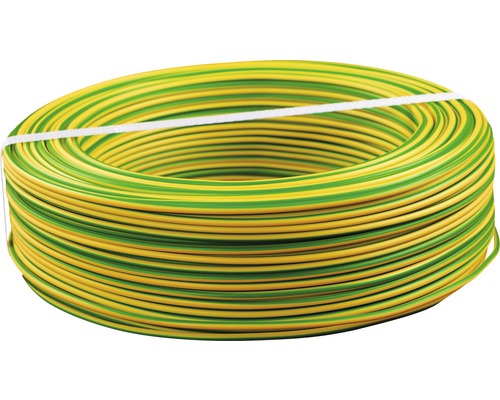 Cablu Electric Fy (H07v-u) 4 mm² Verde/galben, Inel 50 Metri