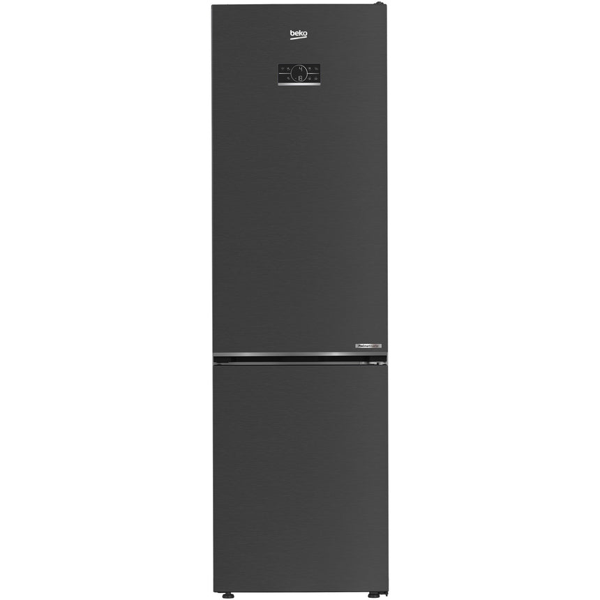Combina frigorifica Beko B5RCNA406LXBRW, 355 l, No Frost, HarvestFresh, EverFresh+, AeroFlow, H 203 cm, Clasa C, Dark inox