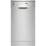Masina de spalat vase Slim Electrolux, 10 seturi, 8 programe, Clasa D, Motor Inverter, Maxi Flex, Air Dry, 45 cm, Inox