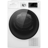 Uscator rufe Whirlpool Supreme Silence W6D84WBEE, Pompa de caldura, 8 kg, Clasa C, FreshCare+, Tehnologia al 6-lea Simt, Display LCD, Alb