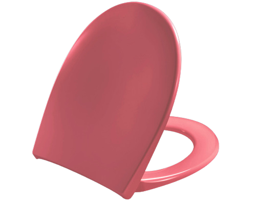 Capac WC PRESSALIT Scandinavia Plus, inchidere lenta, rosu (RAL 3003) 41,1-45,1x37,4 cm