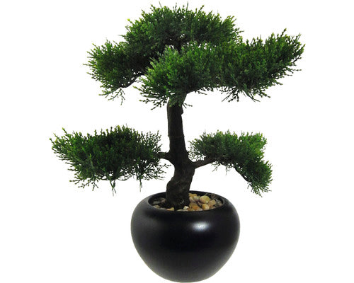 Planta Artificiala Bonsai Zada In Ghiveci, H 37 Cm, Verde
