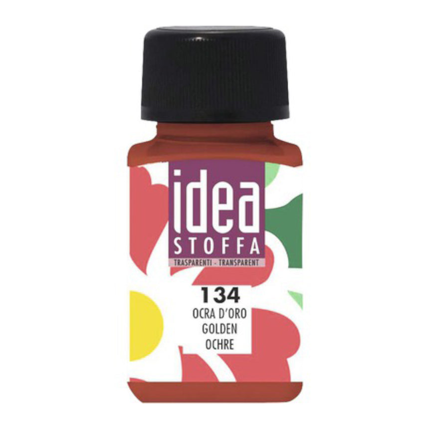 Vopsea Decorativa pentru Tesaturi Idea Stoffa Maimeri - Golden Ochre - 60 ml