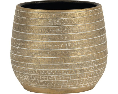 Masca Ghiveci Solano Ø 20 Cm H 18 Cm Aurie