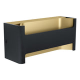Aplica FELONICHE, EGLO, LED, 10W, 1100 lm, lumina calda, aluminiu, negru, auriu, plastic, 22 x 10 x 7.5 cm, A+