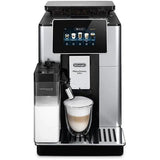 Espressor automat De'Longhi PrimaDonna SOUL ECAM 610.55.SB, 1450W, 16 tipuri de bauturi, 19 bari, Carafa pentru lapte, Sistem LatteCrema, Rasnita cu tehnologie Bean Adapt, Coffee Link App, Negru argintiu