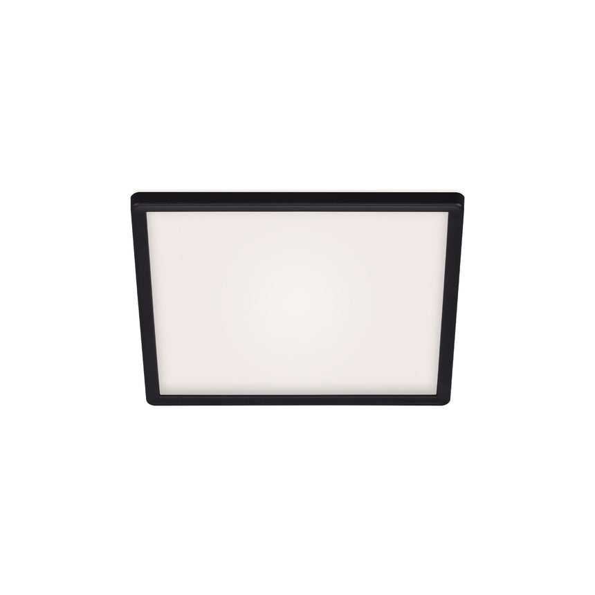Panou LED Briloner, dimabil, cu telecomanda, 3 tipuri de lumina, 18W, 2400 lm, 29.3cm, Negru