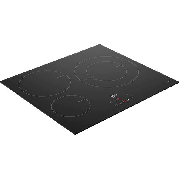 Plita incorporabila BEKO HII63402MT, inductie, 3 arzatoare, Negru