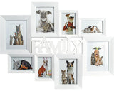 Rama Foto Multipla Family Colaj 8 Poze, Alb 72x56 Cm