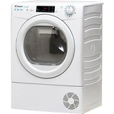 Uscator de rufe Candy CSOE H10A2TE-S, Pompa de caldura, 10 kg, Clasa E, WiFi, Easy case, Kilo detector, Alb