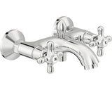 Baterie cada cu dubla comanda AVITAL Tweed aerator M28 Obertain ceramic 1/2” crom