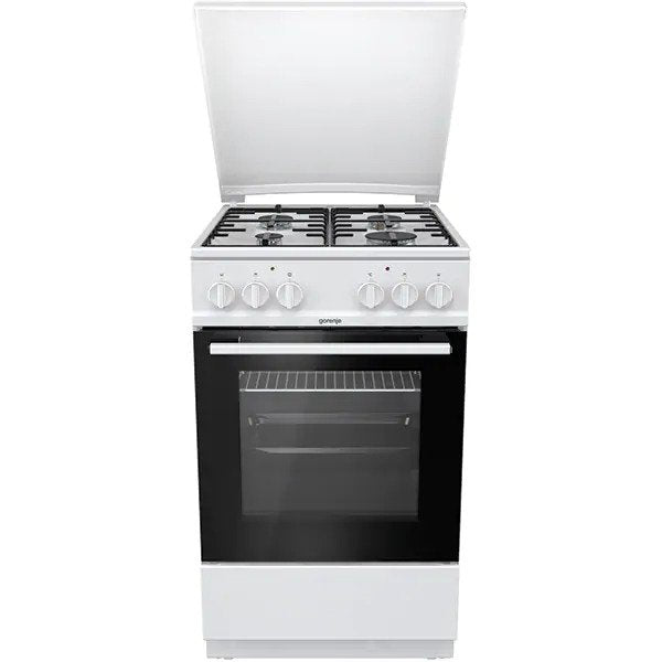 Aragaz GORENJE K5141WH, 4 arzatoare, mixt, AquaClean, alb
