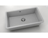 Chiuveta Bucatarie Cu O Cuva Fat Avangard 232 76x46 Cm Fara Picurator, Montare Sub Blat, Fatgranit Grey
