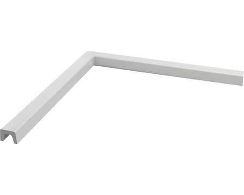 Prag Cabina Dus Unghi Drept din Marmura Compozita 80x80 cm Alb Sanitar