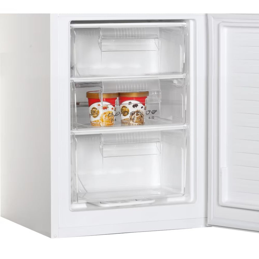 Combina frigorifica Candy CCG1S 518EW, 252 l, Super Freezing, Rafturi din sticla, Usi reversibile, Clasa E, H 180 cm, Alb