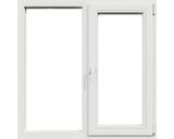 Fereastra PVC Termopan 4 Camere 116x116 cm Alba Fixa + Deschidere Simpla Dreapta