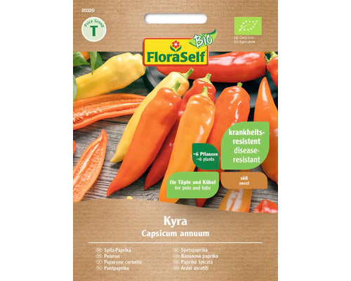 Seminte Legume Floraself Bio Ardei Kapia Kyra, 150 gr