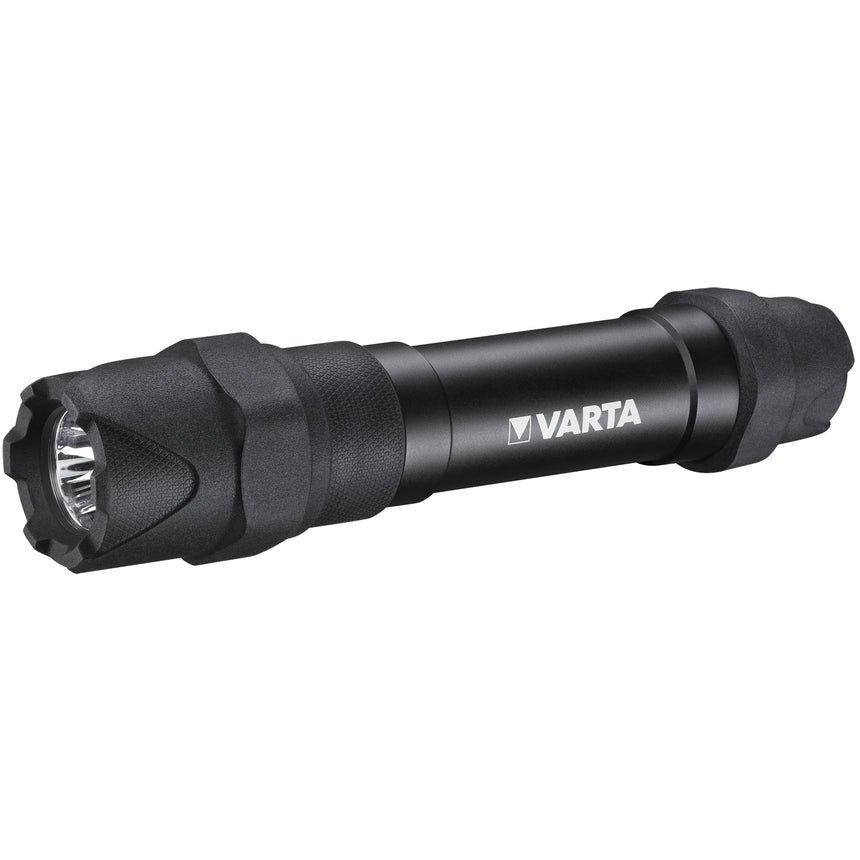 Lanterna LED Varta F30 Pro, rezistenta sporita, 5W, 650 lm, IP67, aluminiu, baterii incluse 6xAA