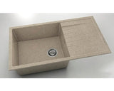Chiuveta Bucatarie Granixit Cu O Cuva Fat Avangard 229 90x49 Cm, Cu Picurator, Reversibila, Sandcastle